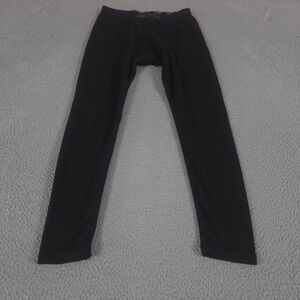 Omni-Wool Pants Mens Medium Black Tapered Wool Blend Base Layer Thermal Leggings
